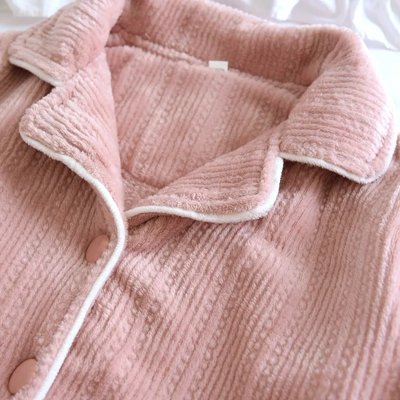 Cozy Winter Flannel Matching Pajama Set