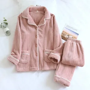 Cozy Winter Flannel Matching Pajama Set