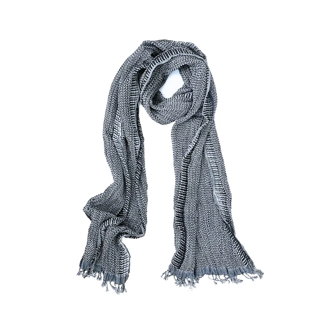 Crinkled Silk Scarf #2464
