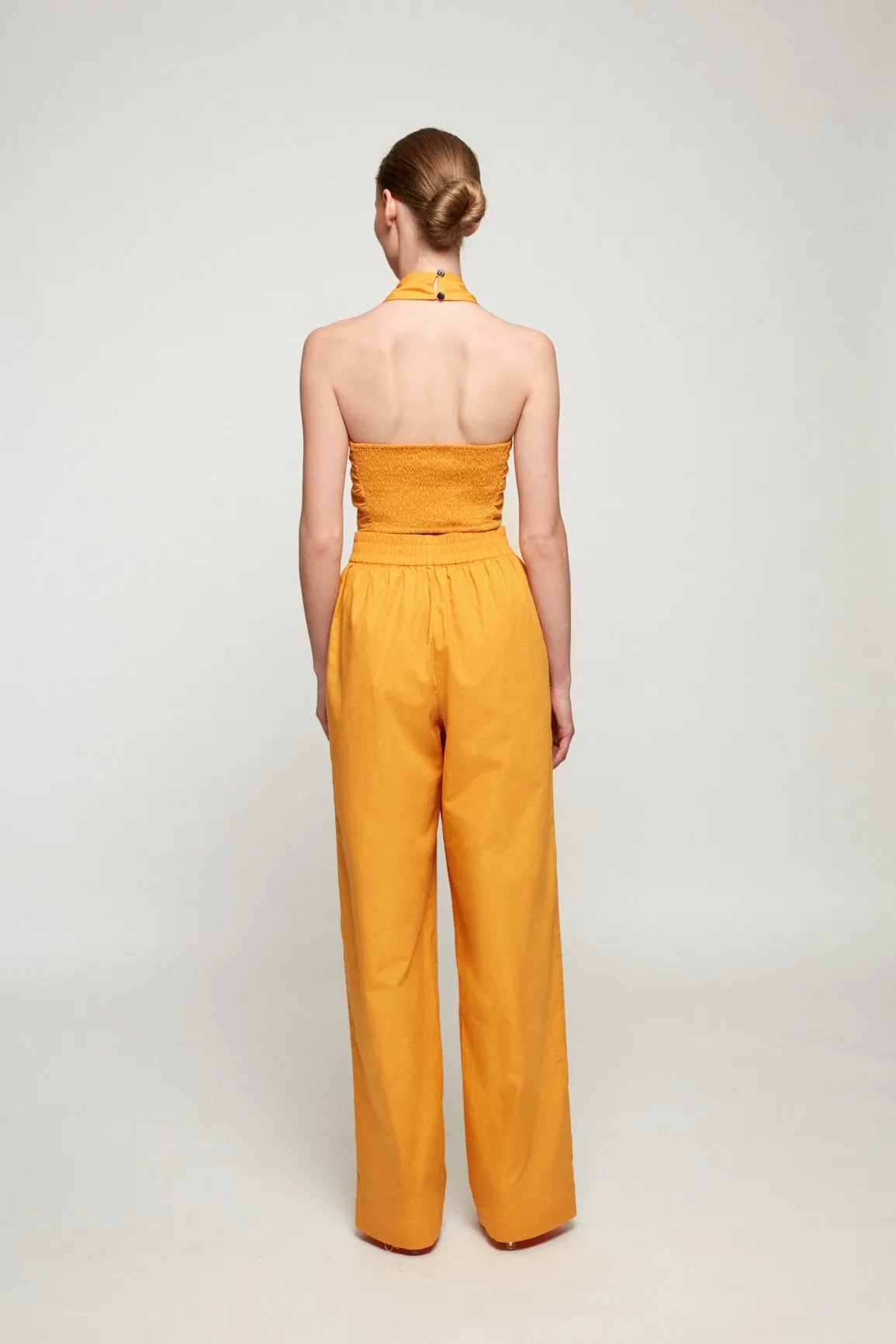 Crossover Halter | Straight Leg Trouser