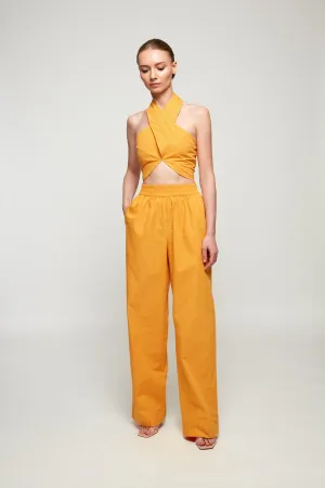 Crossover Halter | Straight Leg Trouser