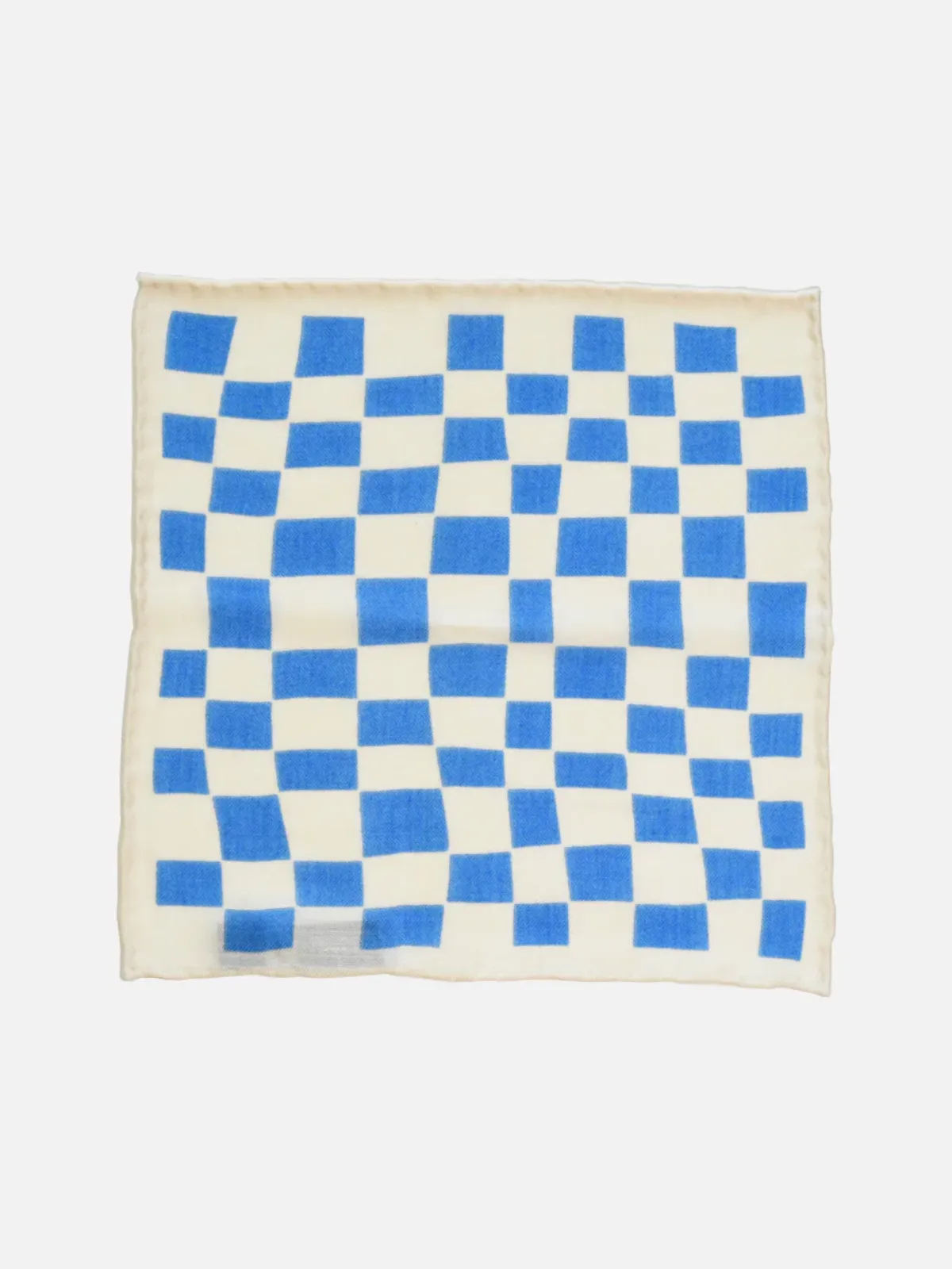 Curated Basics Wool Check Pocket Square