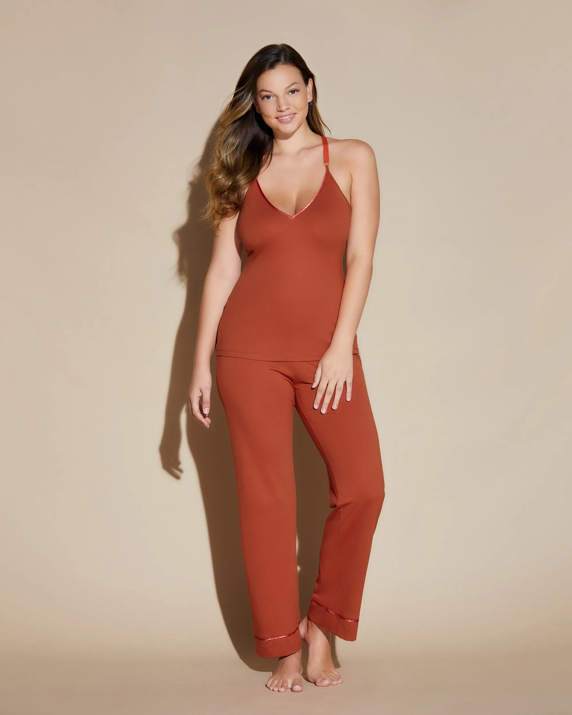Curvy 3 Piece Pajama Set With Robe