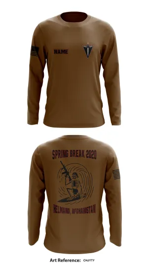 Custom Charlie Troop, 3-71 CAV Store 1 Core Men's LS Performance Tee - CHJYty