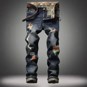 Dark Denim Washed & Repaired Premium Collection