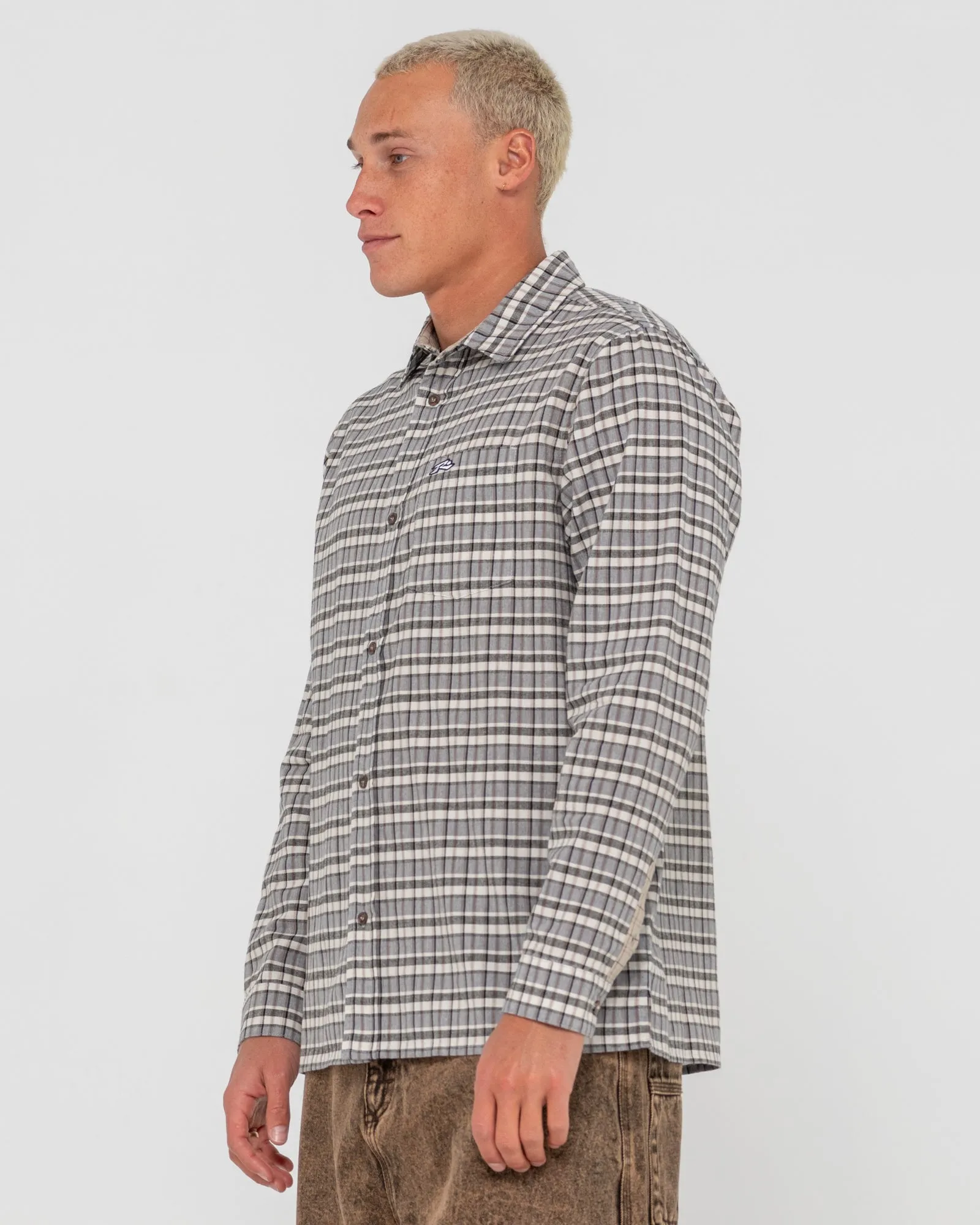 Datsun Cuts Long Sleeve Check Shirt