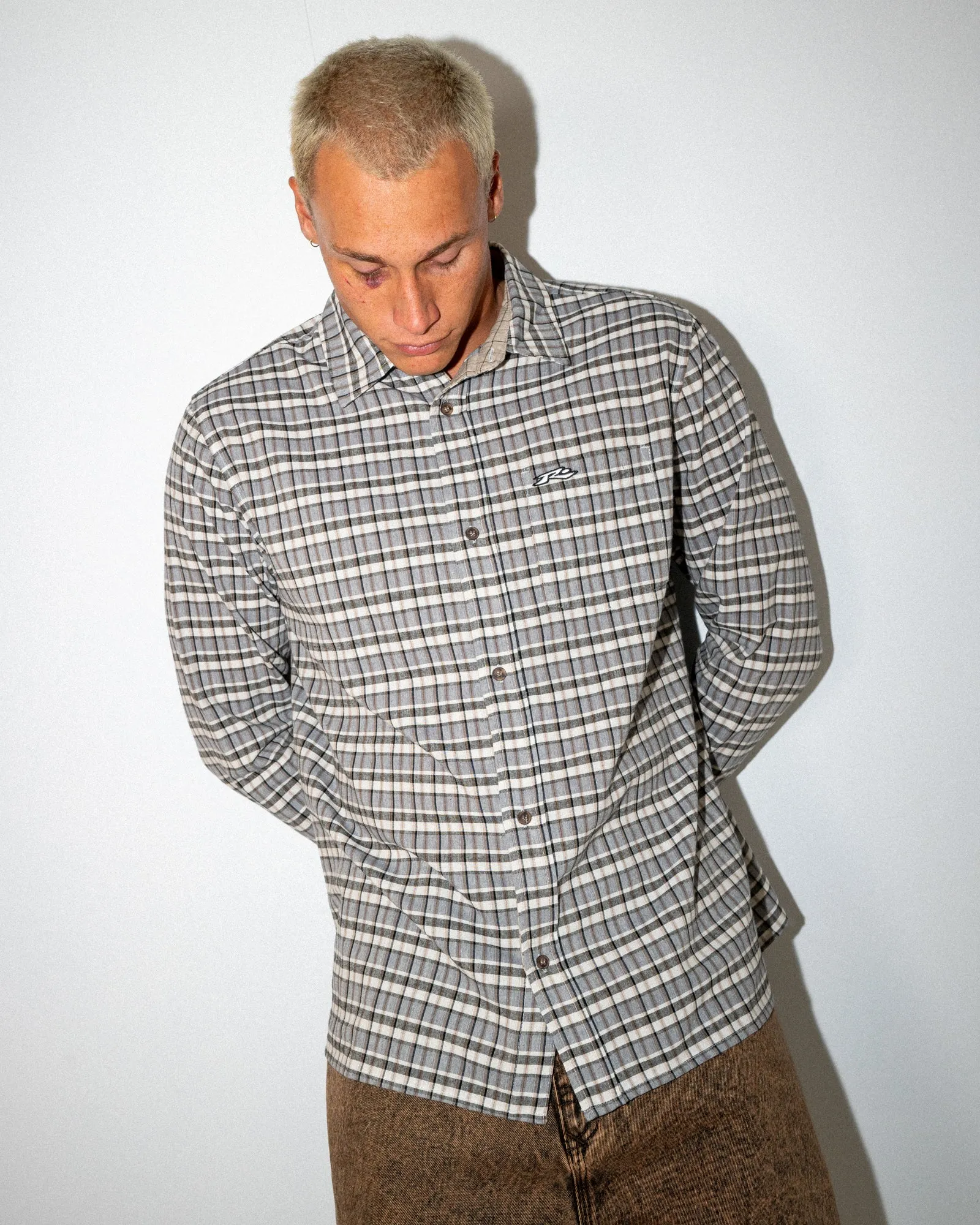 Datsun Cuts Long Sleeve Check Shirt