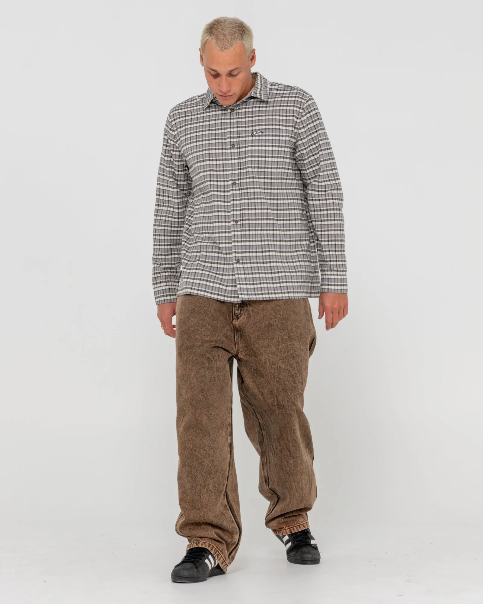 Datsun Cuts Long Sleeve Check Shirt