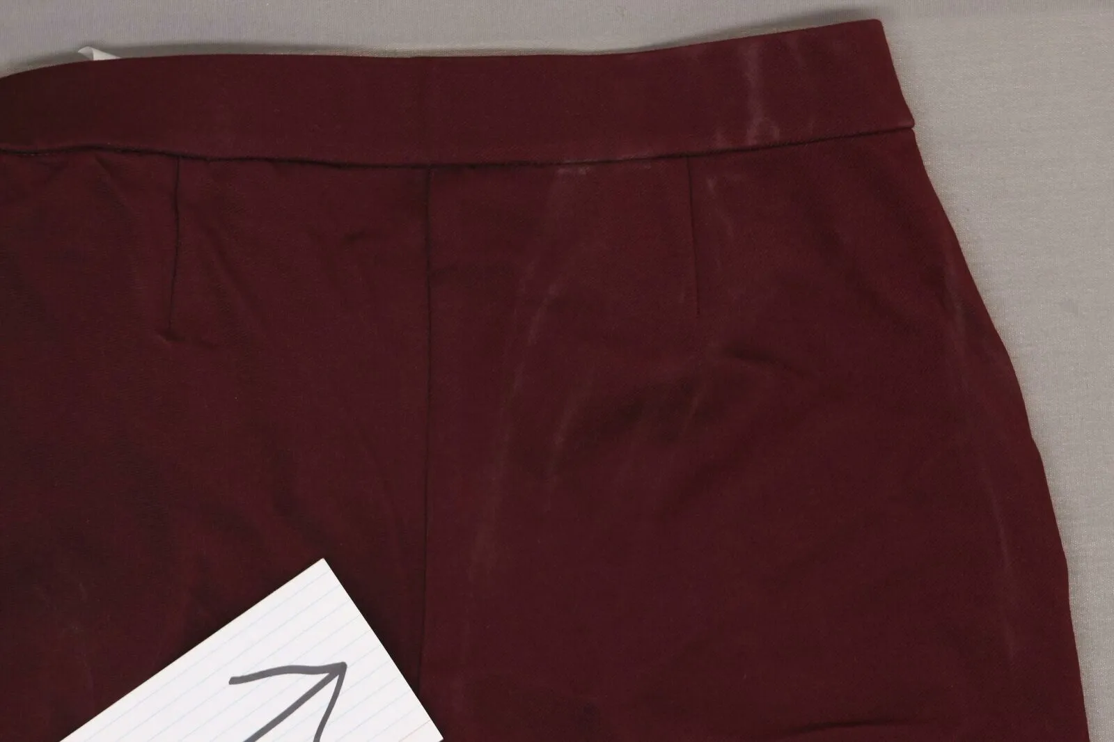 Dennis Basso Knit Twill Ponte Pull-On Leggings. A342271 Deep Wine XS