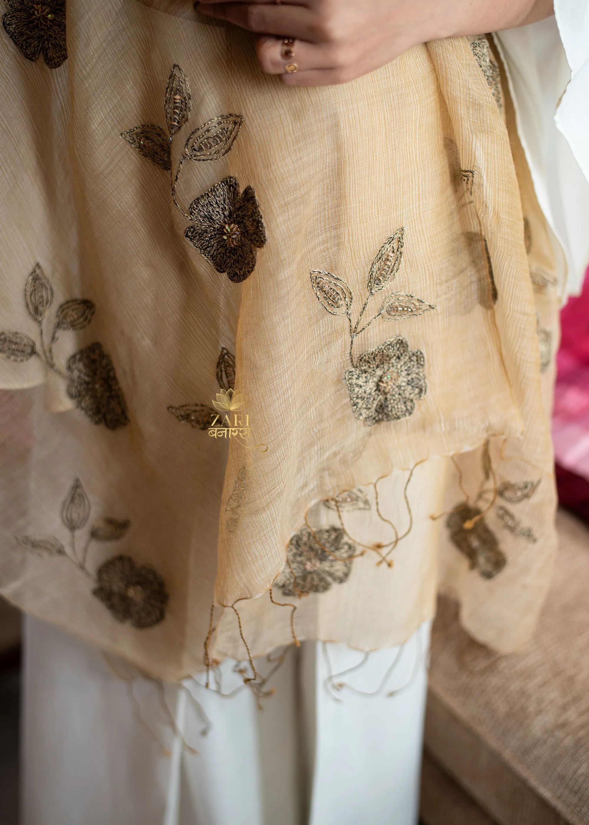 Desert Bloom Silk Scarf