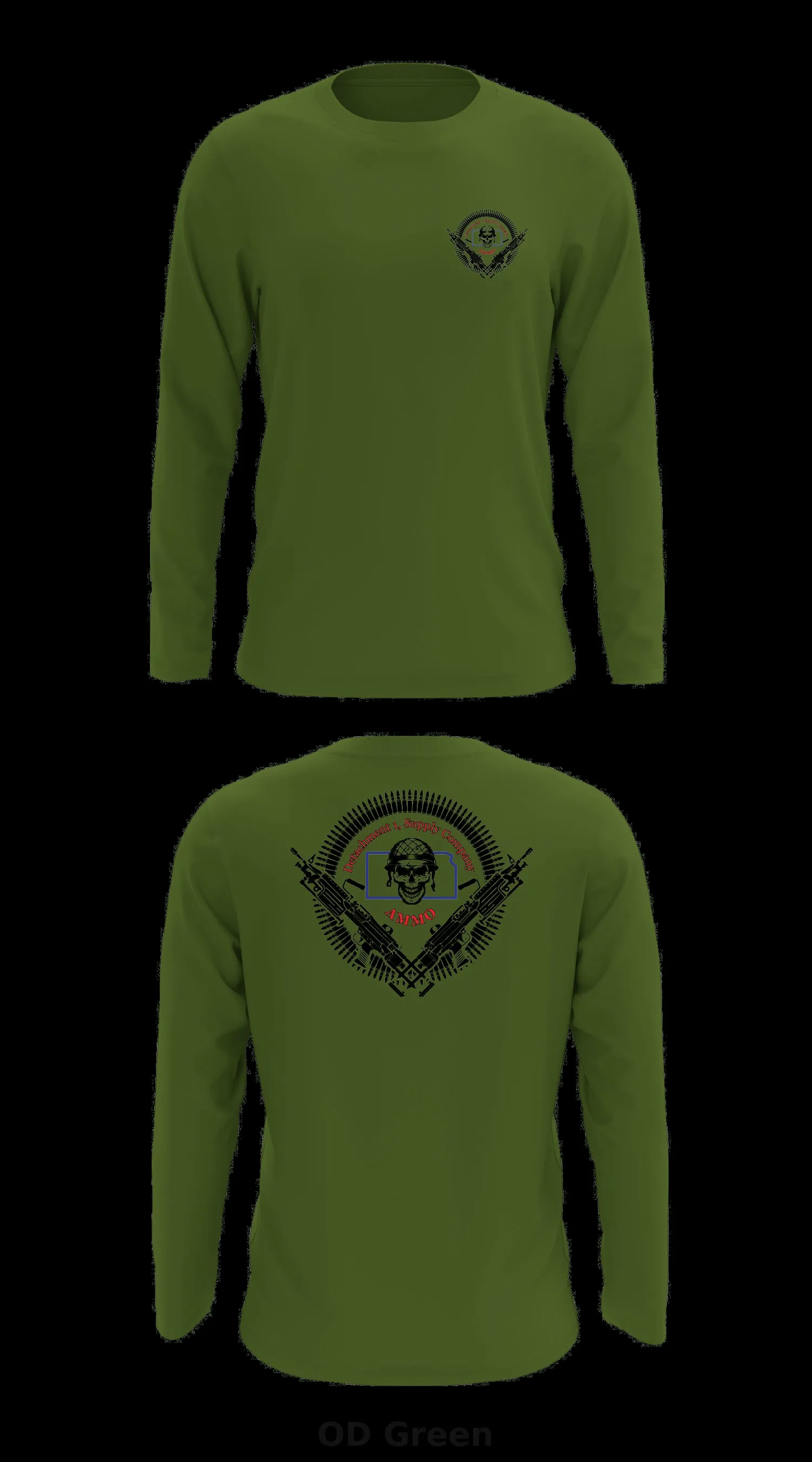 Detachment 1, Supply Company Store 1 Core Men's LS Performance Tee - 88108742609