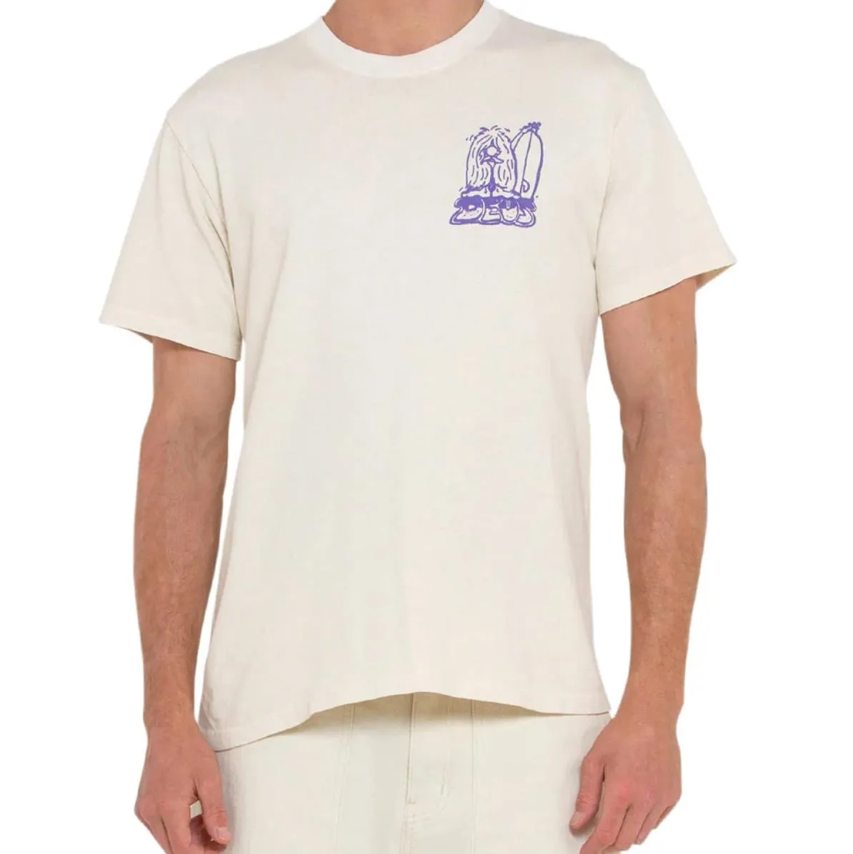 Deus ex Machina Mens White Short Sleeve T-Shirt Size 2XL (New)
