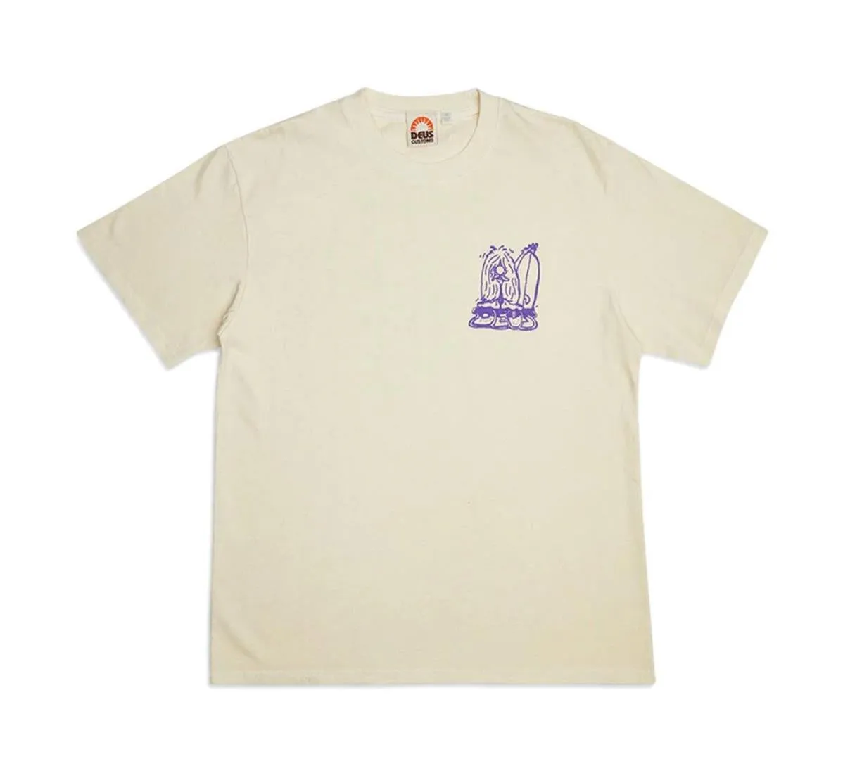 Deus ex Machina Mens White Short Sleeve T-Shirt Size 2XL (New)