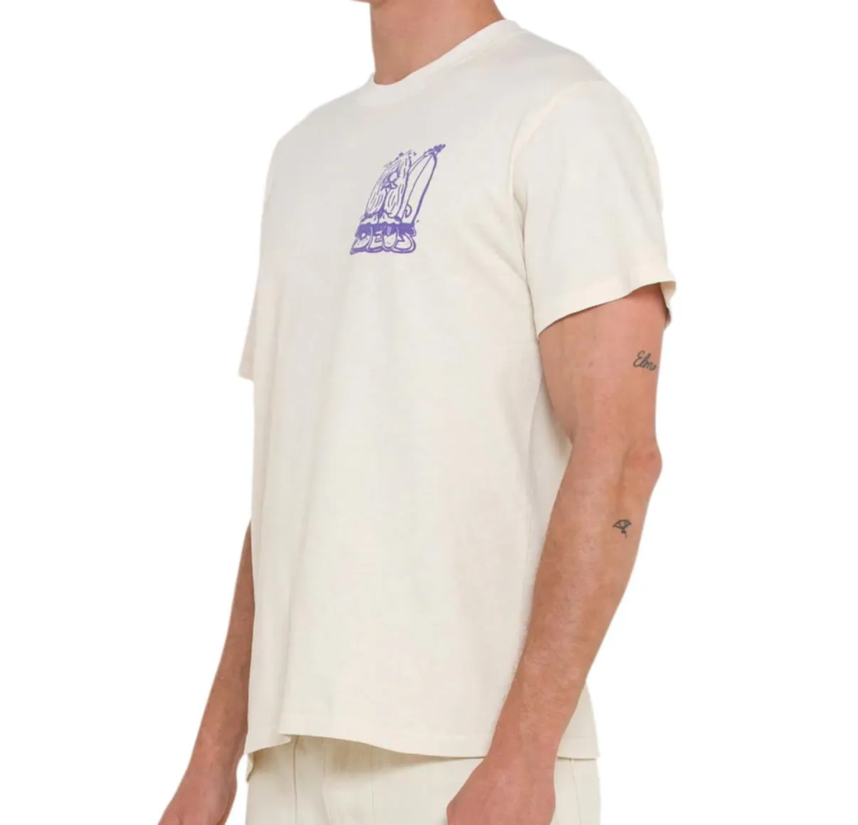 Deus ex Machina Mens White Short Sleeve T-Shirt Size 2XL (New)