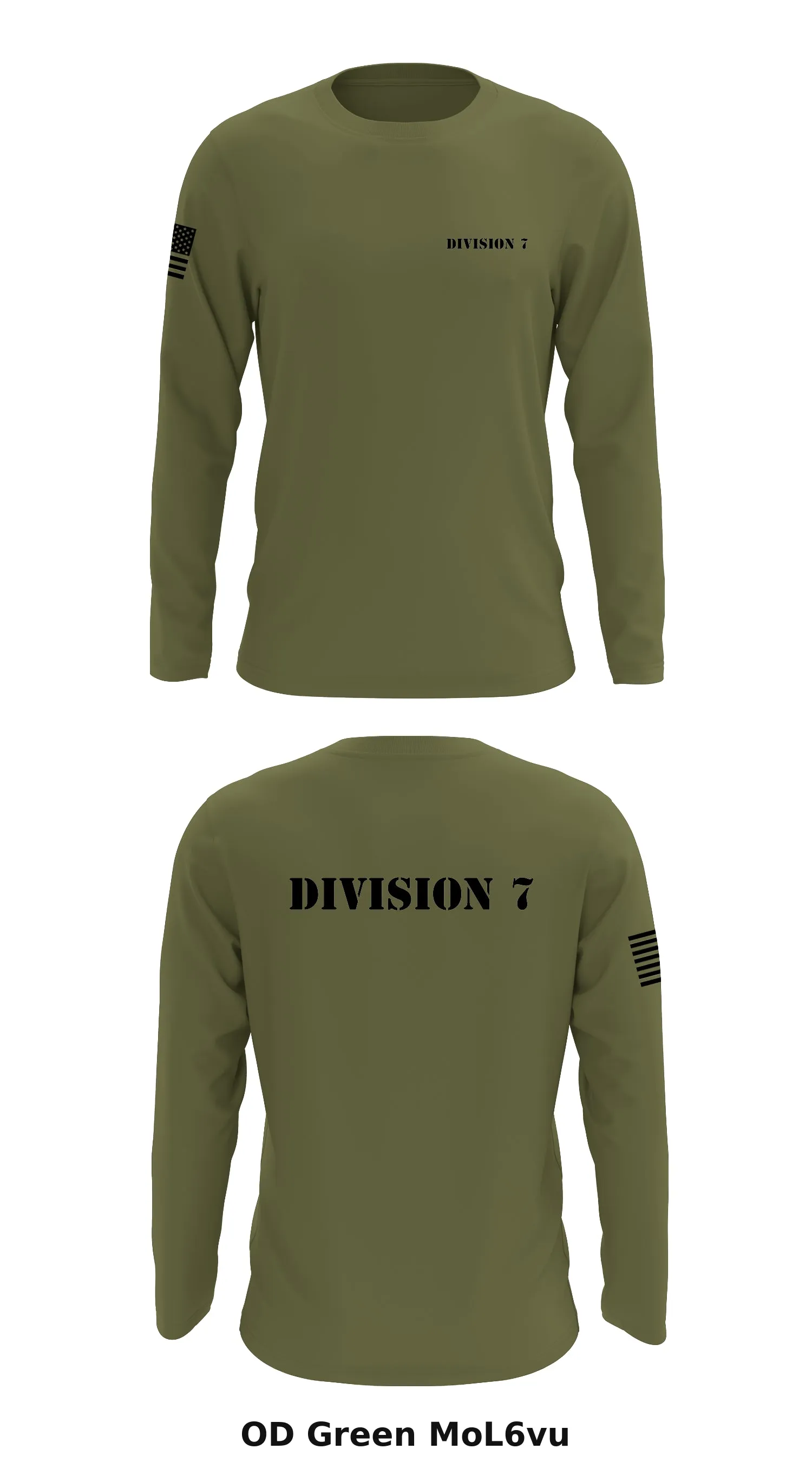 Division 7 Store 1 Core Men's LS Performance Tee - MoL6vu