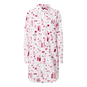 DKNY City For Dreamers LS Collared Sleepshirt