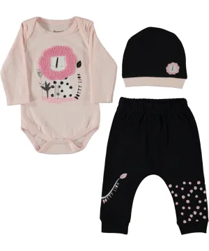 Dotty Lion Baby Girl Set