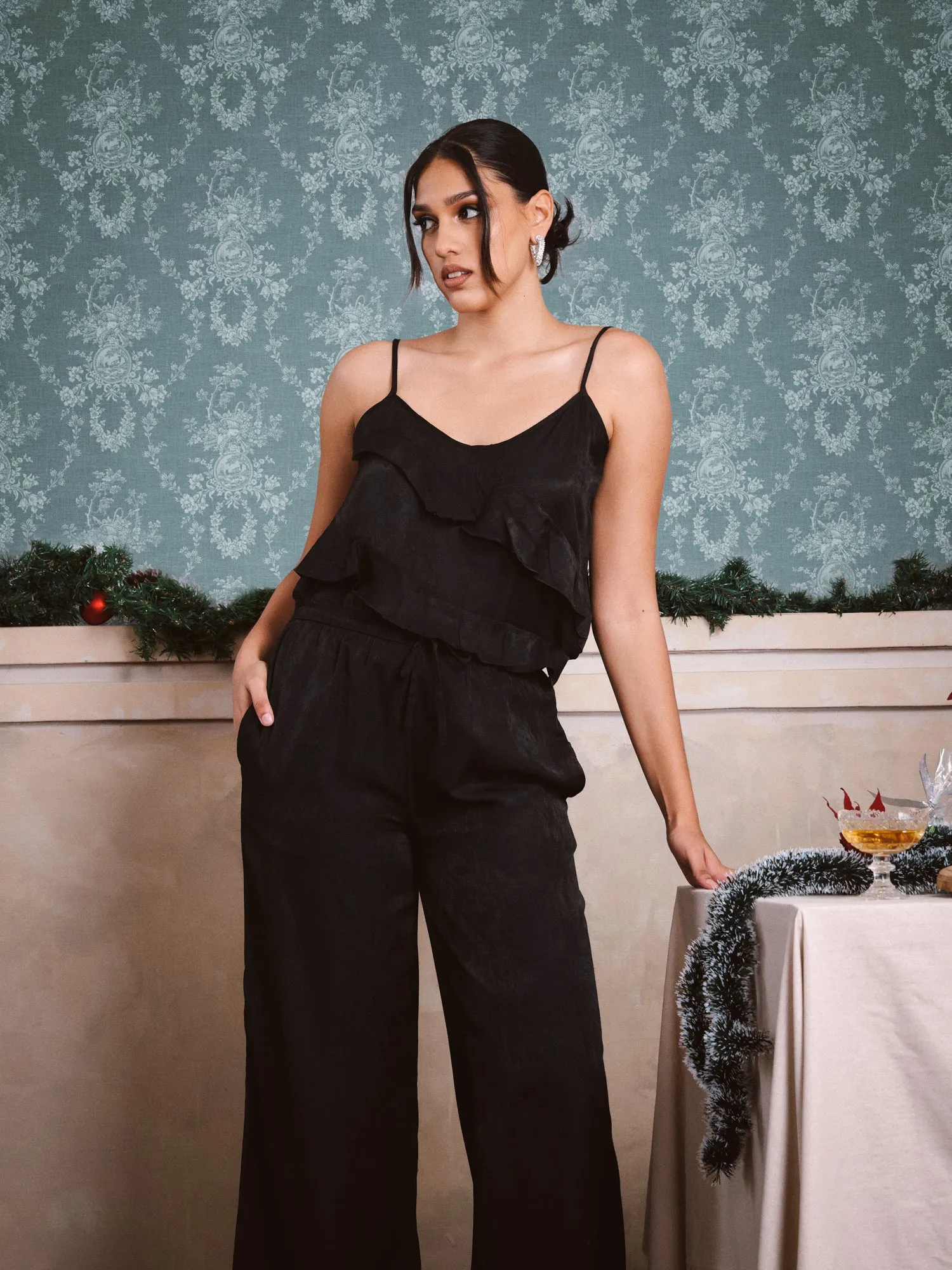 Drawstring Straight Leg Pant
