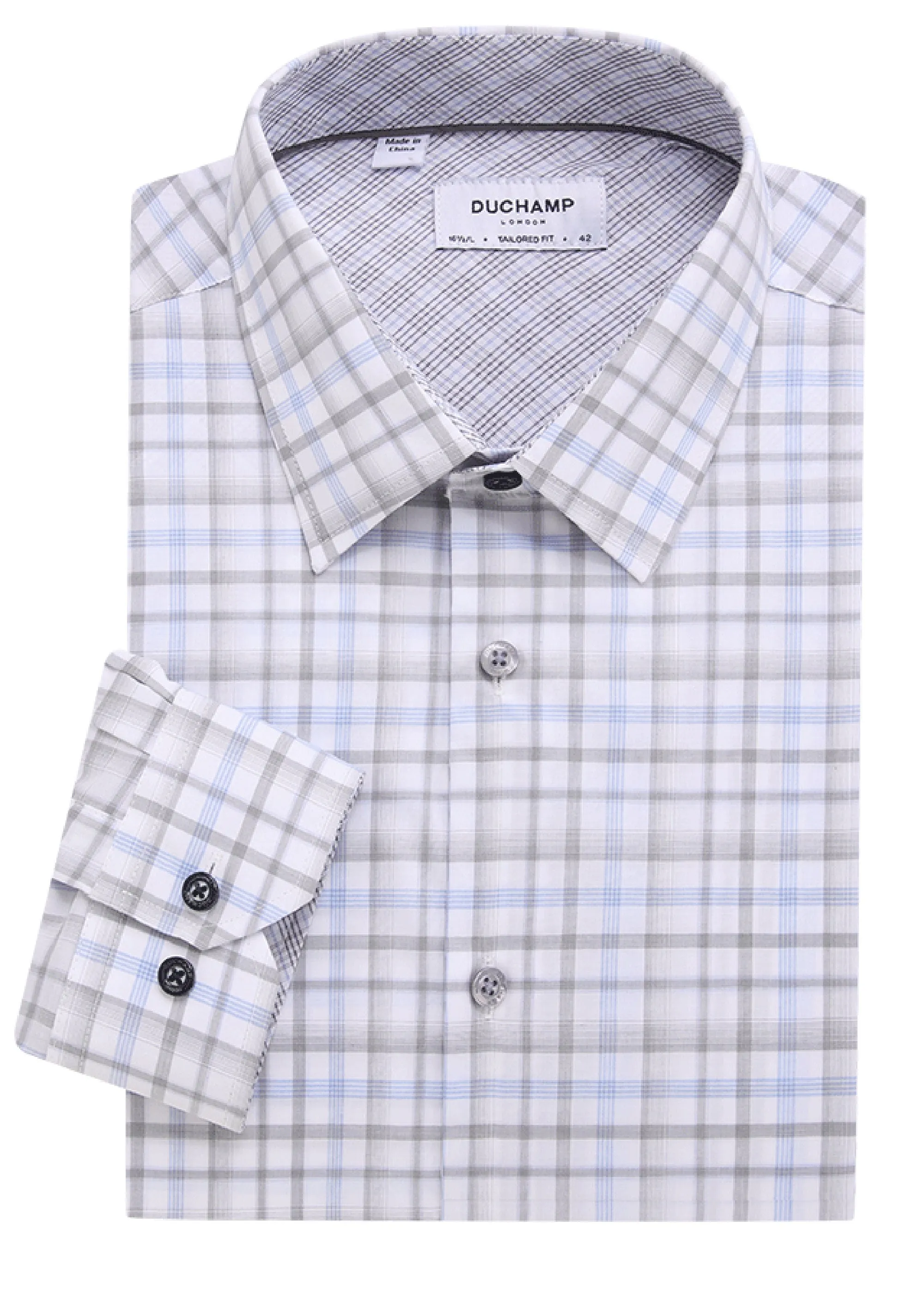 Duchamp London Plaid Dress Shirt