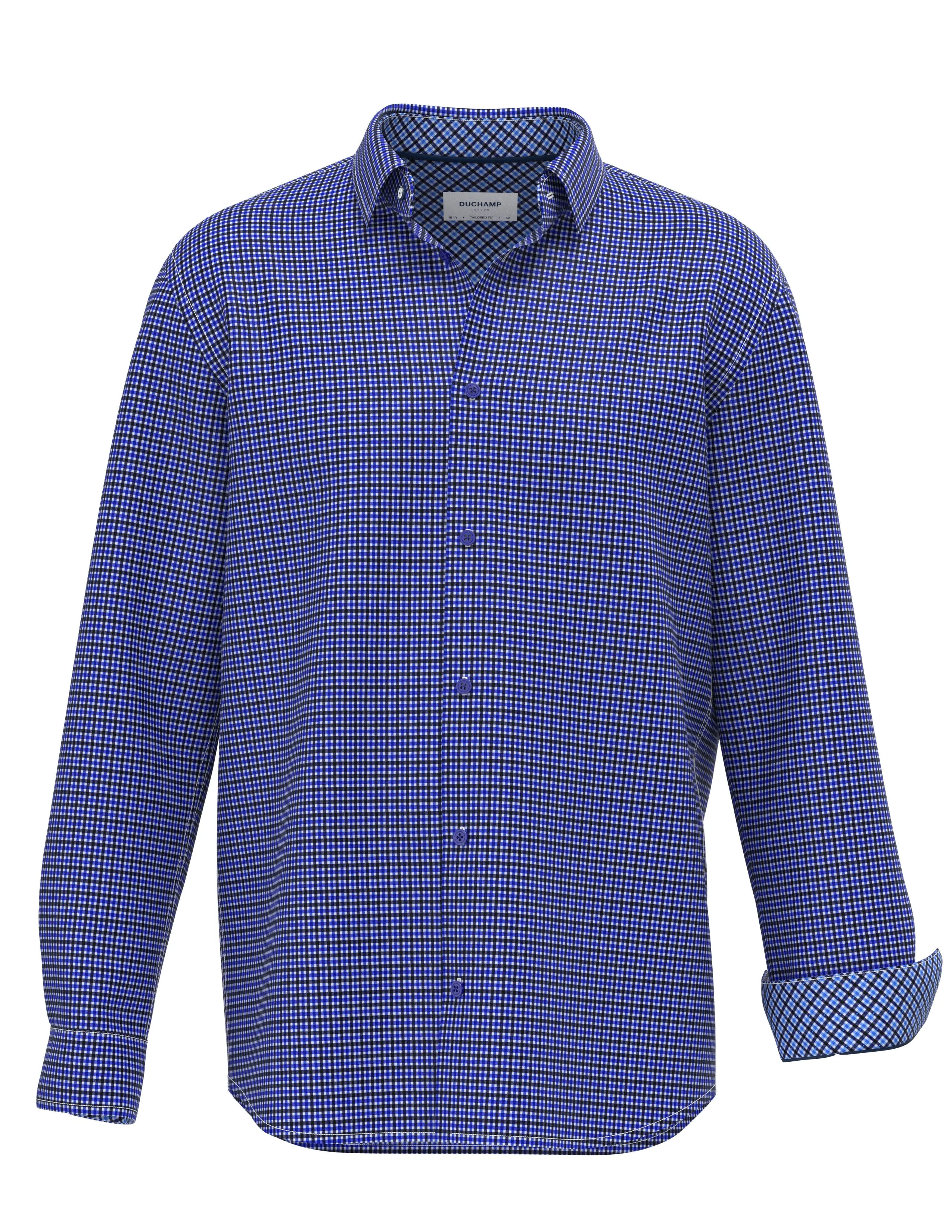 Duchamp London Plaid Dress Shirt
