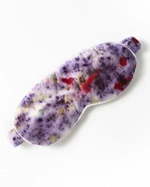 Dyekween: Abstract Botanically Dyed Silk Sleep Mask - Purple