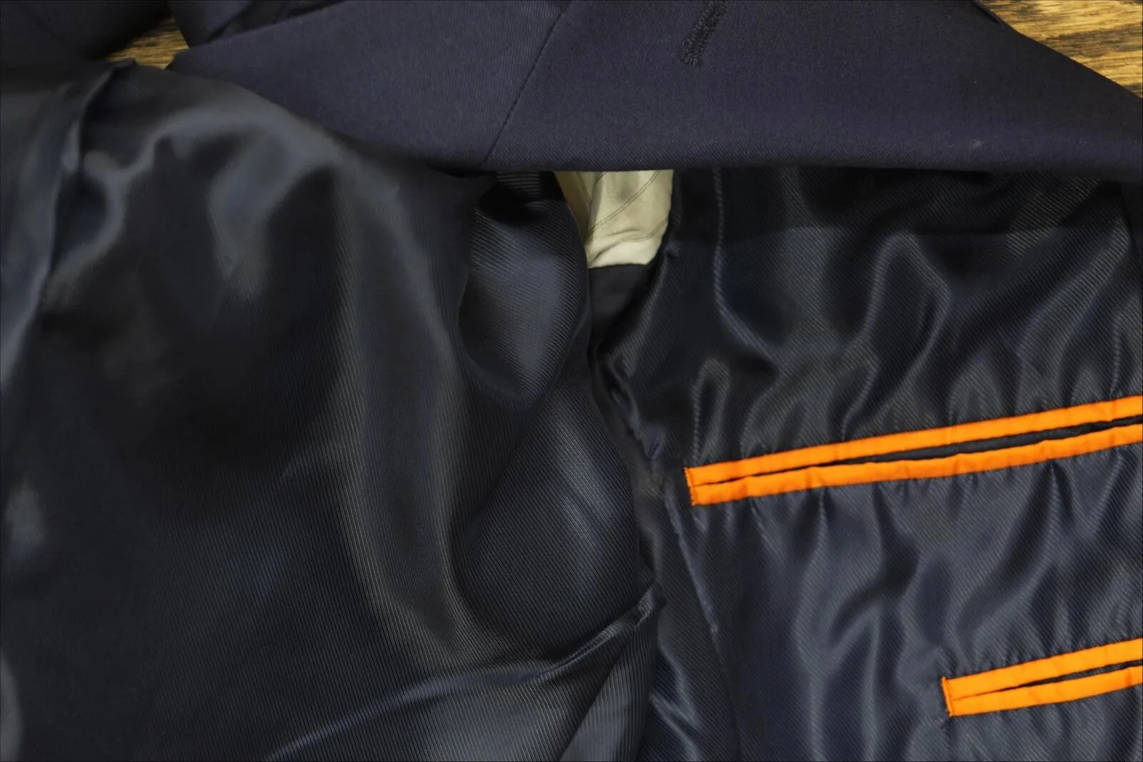 Egara Mens Extreme Slim Fit 2-Piece Jacket Pants Suit Set Navy Blue 36S 30 Waist