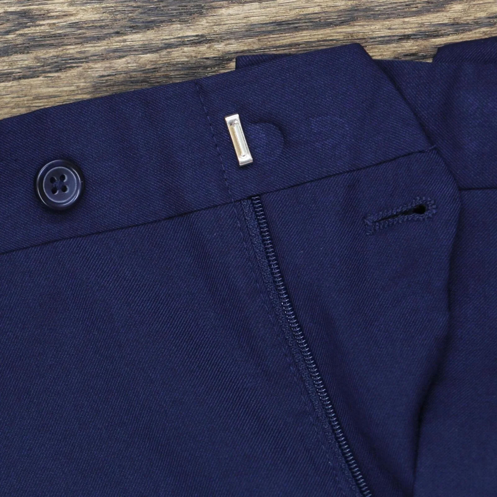 Egara Mens Extreme Slim Fit 2-Piece Jacket Pants Suit Set Navy Blue 36S 30 Waist