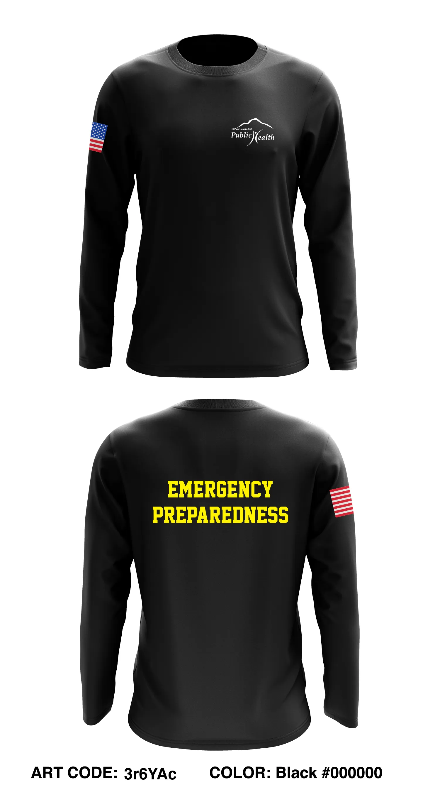 EL Paso Emergency Preparedness Response Core Men's LS Performance Tee - 3r6YAc