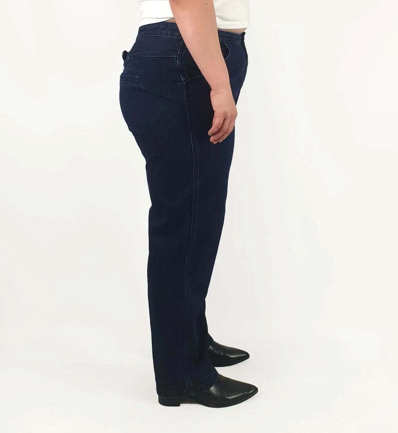 Elk dark denim straight leg pants size 34 (best fits 14-16)