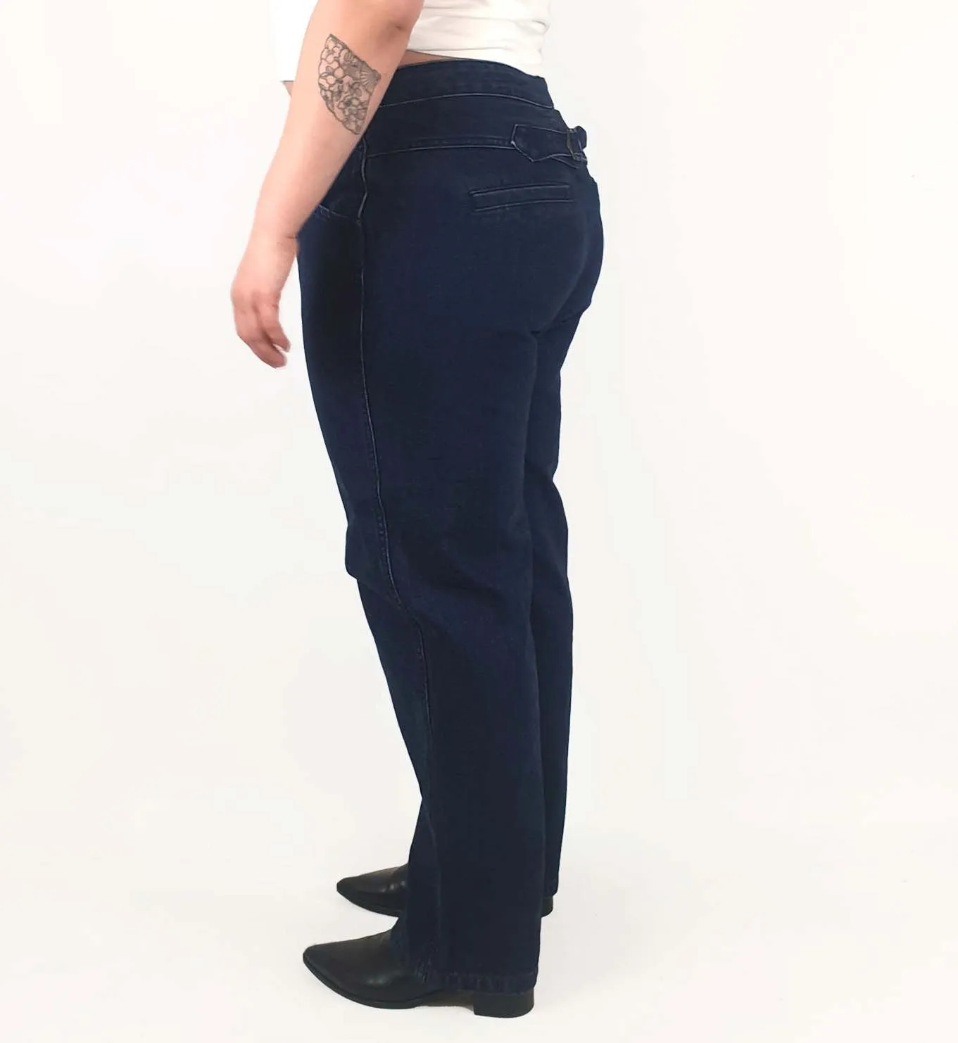 Elk dark denim straight leg pants size 34 (best fits 14-16)