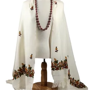 Embroidered Autumnal Shawl