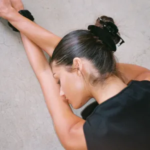 Emi Jay Sweet Dreams Silk Scrunchie in Night Owl