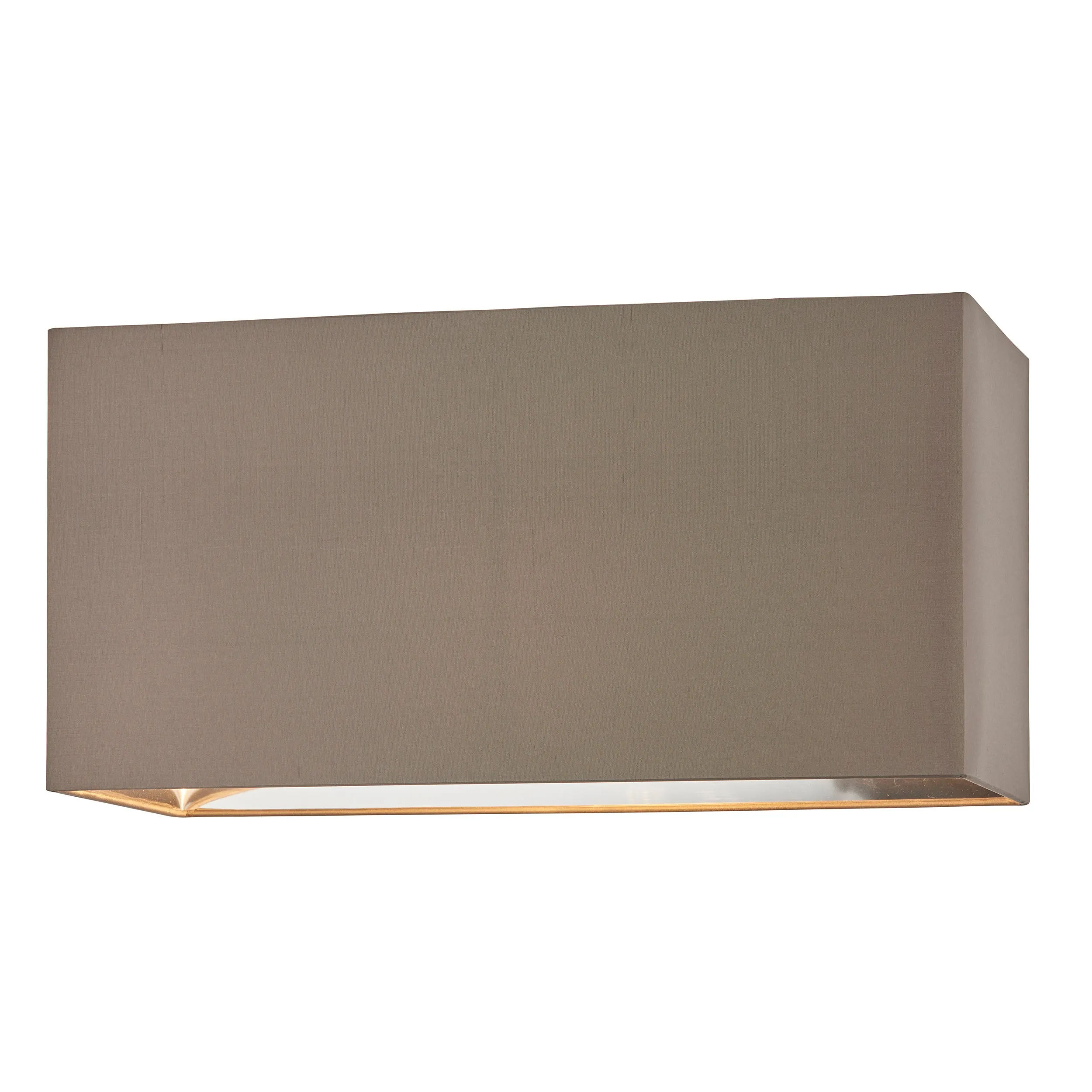 Endon 74418 Cassier 1lt Shade Taupe silk & bright nickel plate 60W E27 or B22 GLS (Required)