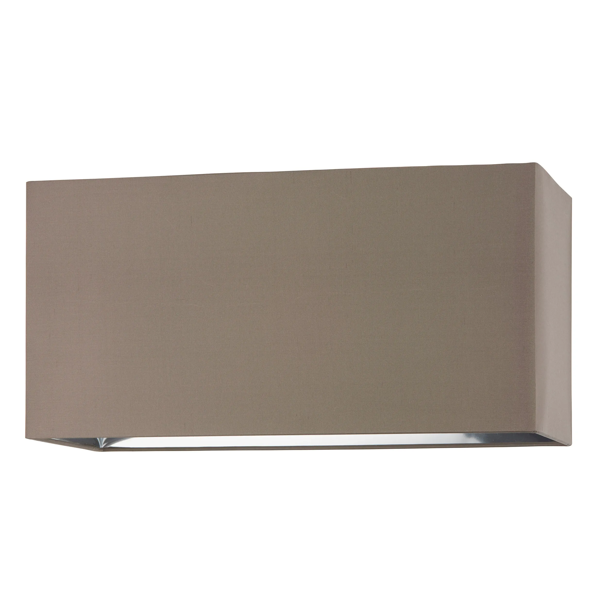 Endon 74418 Cassier 1lt Shade Taupe silk & bright nickel plate 60W E27 or B22 GLS (Required)