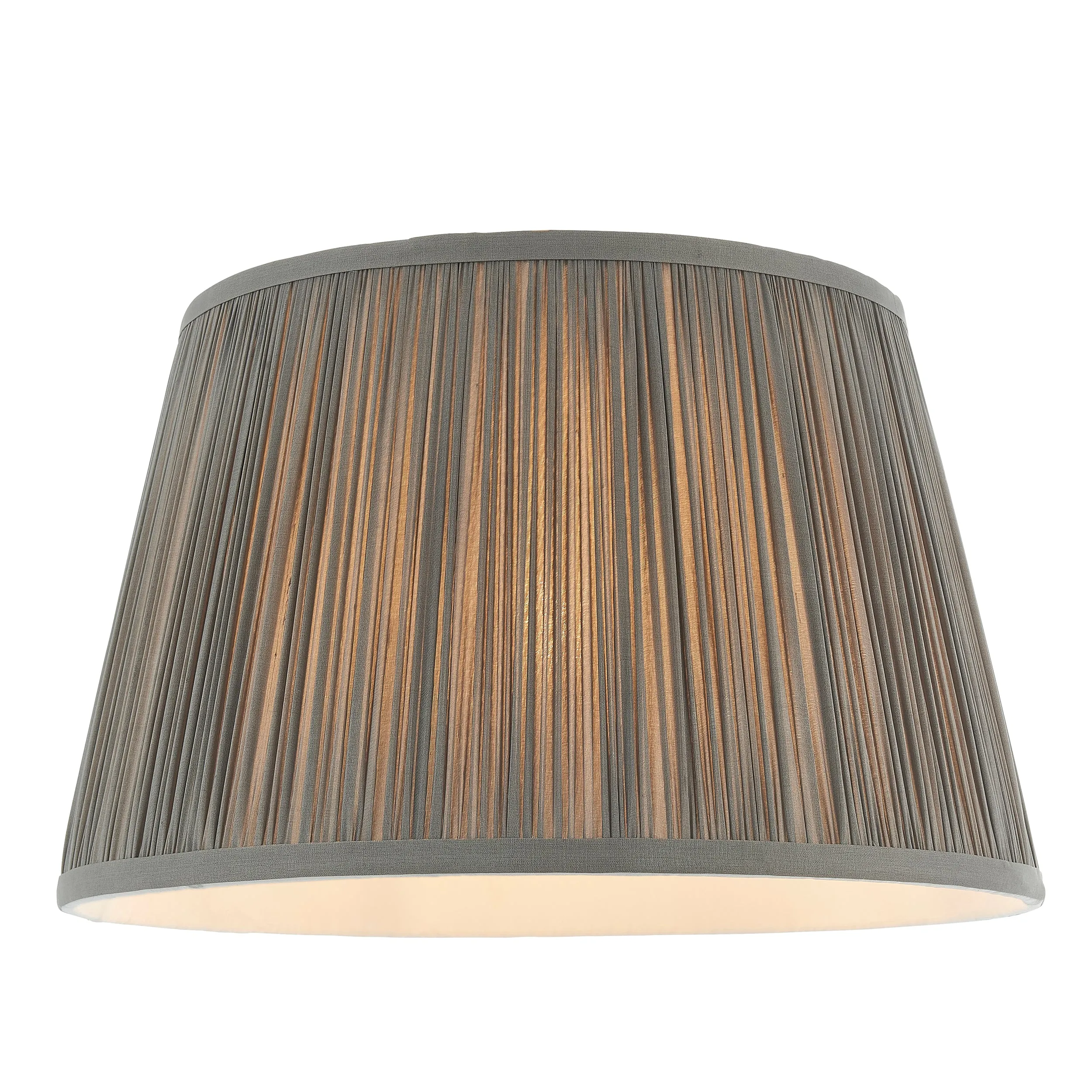 Endon 79626 Freya 1lt Shade Charcoal grey silk 60W E27 or B22 GLS (Required)