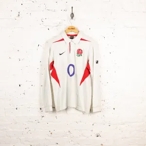 England 2003 Nike Home Rugby Shirt - White - L