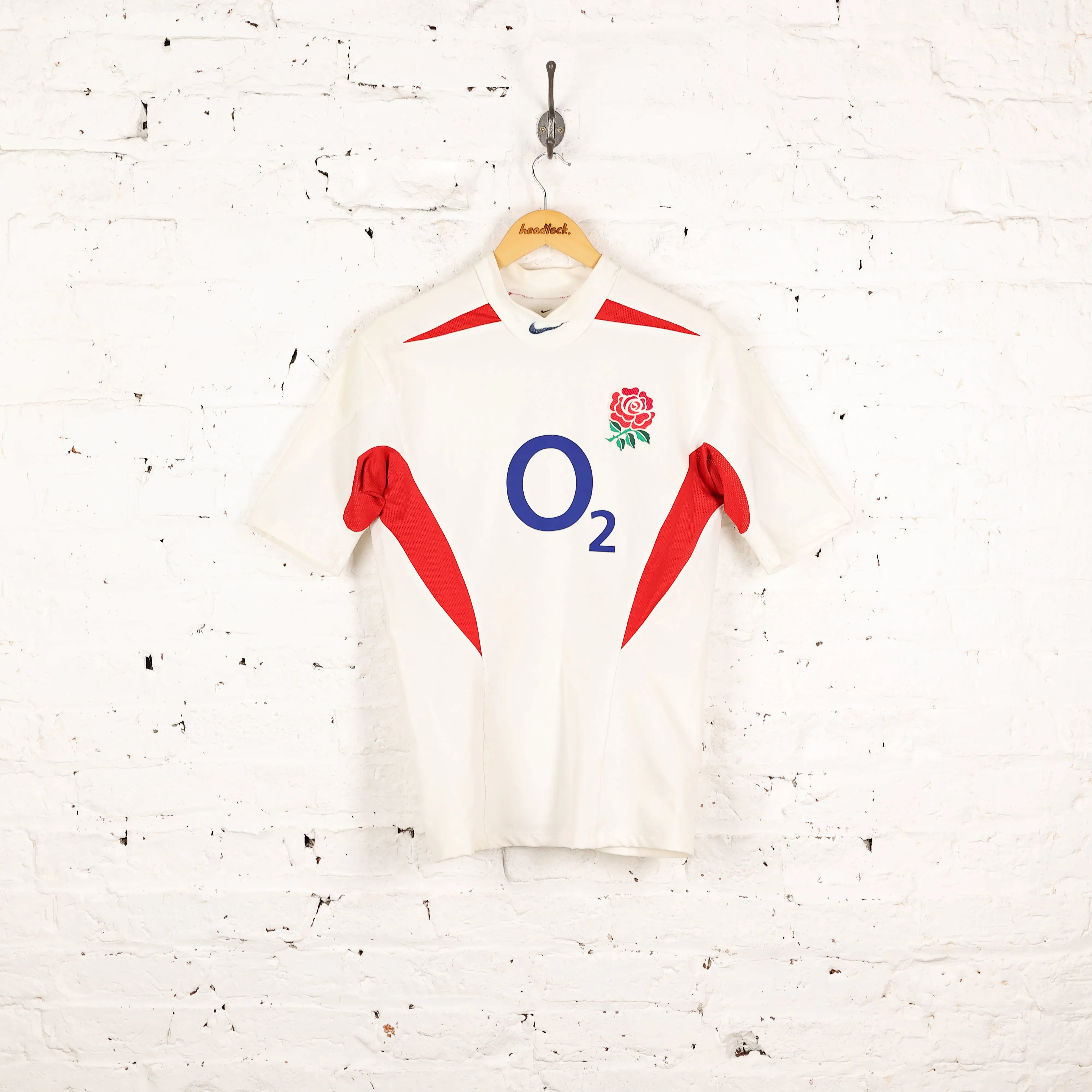 England 2003 Nike Player Style Rugby Shirt - White - L