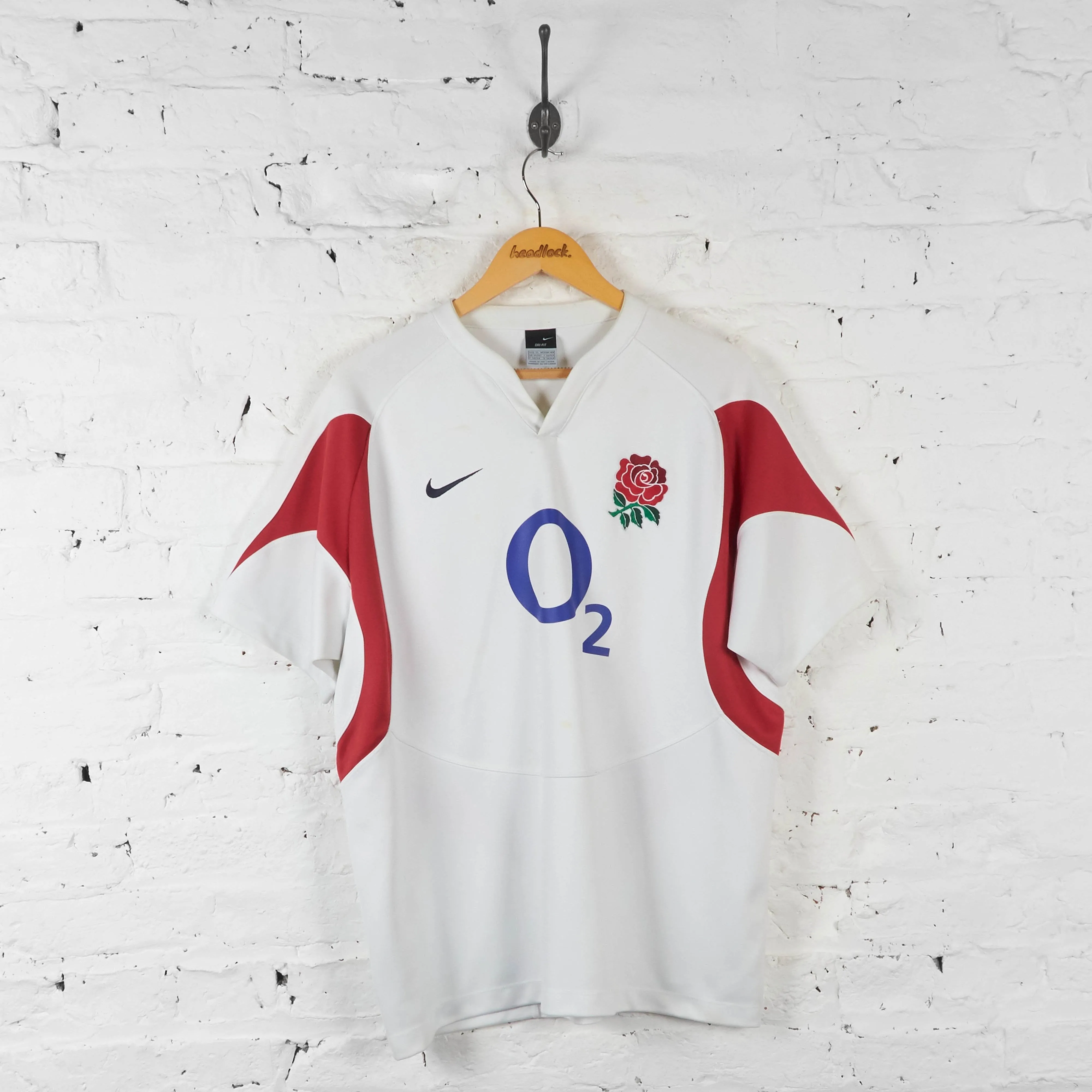 England 2005 Nike Rugby Home Shirt - White - XL