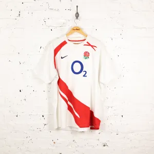 England 2008 Nike Rugby Shirt - White - XXL