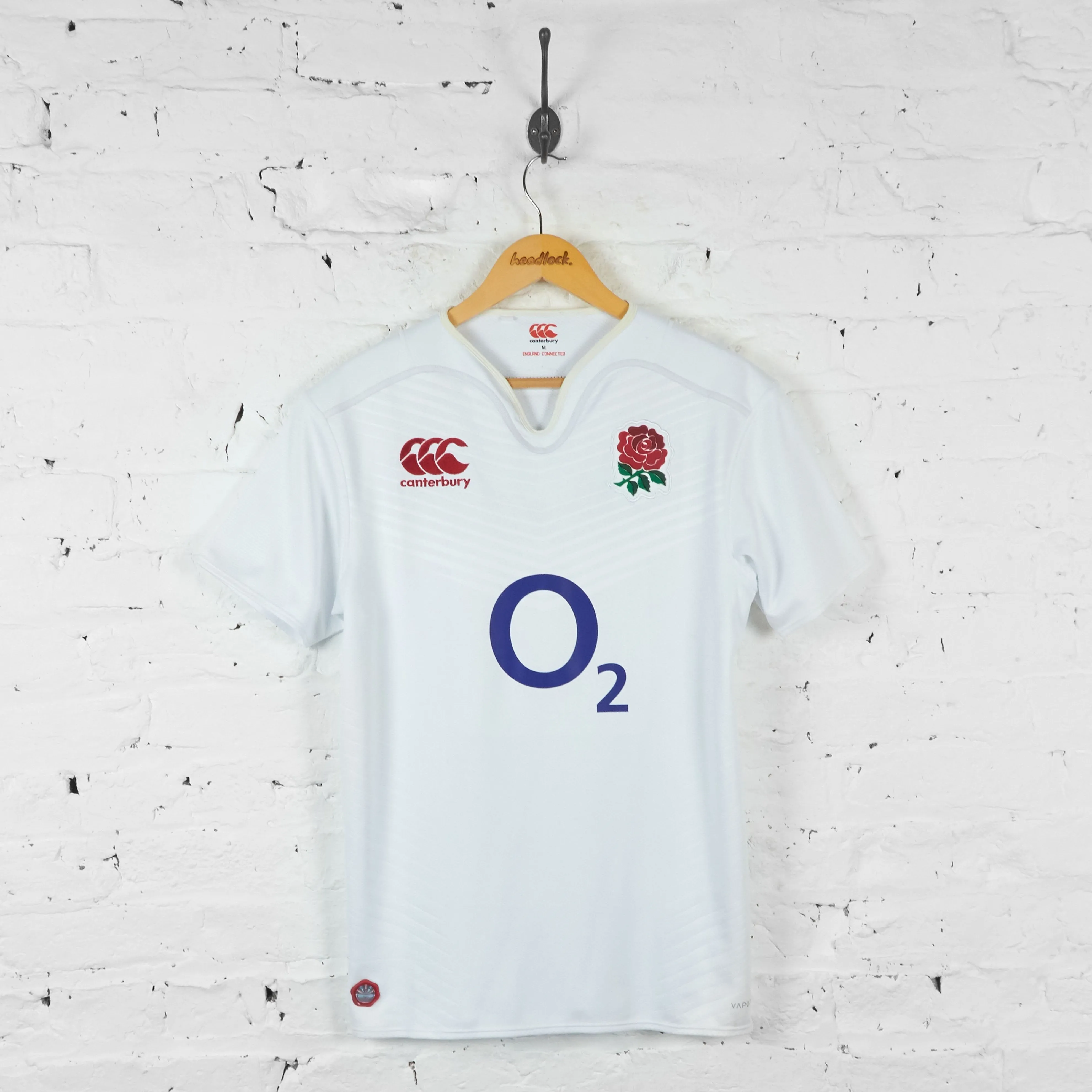 England 2012 Canterbury Rugby Shirt - White - M