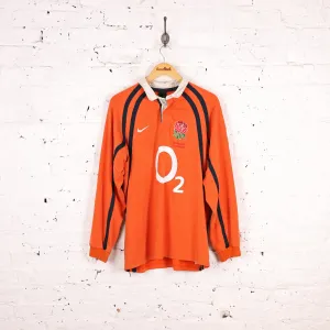 England Nike National Academy Rugby Shirt - Orange - L