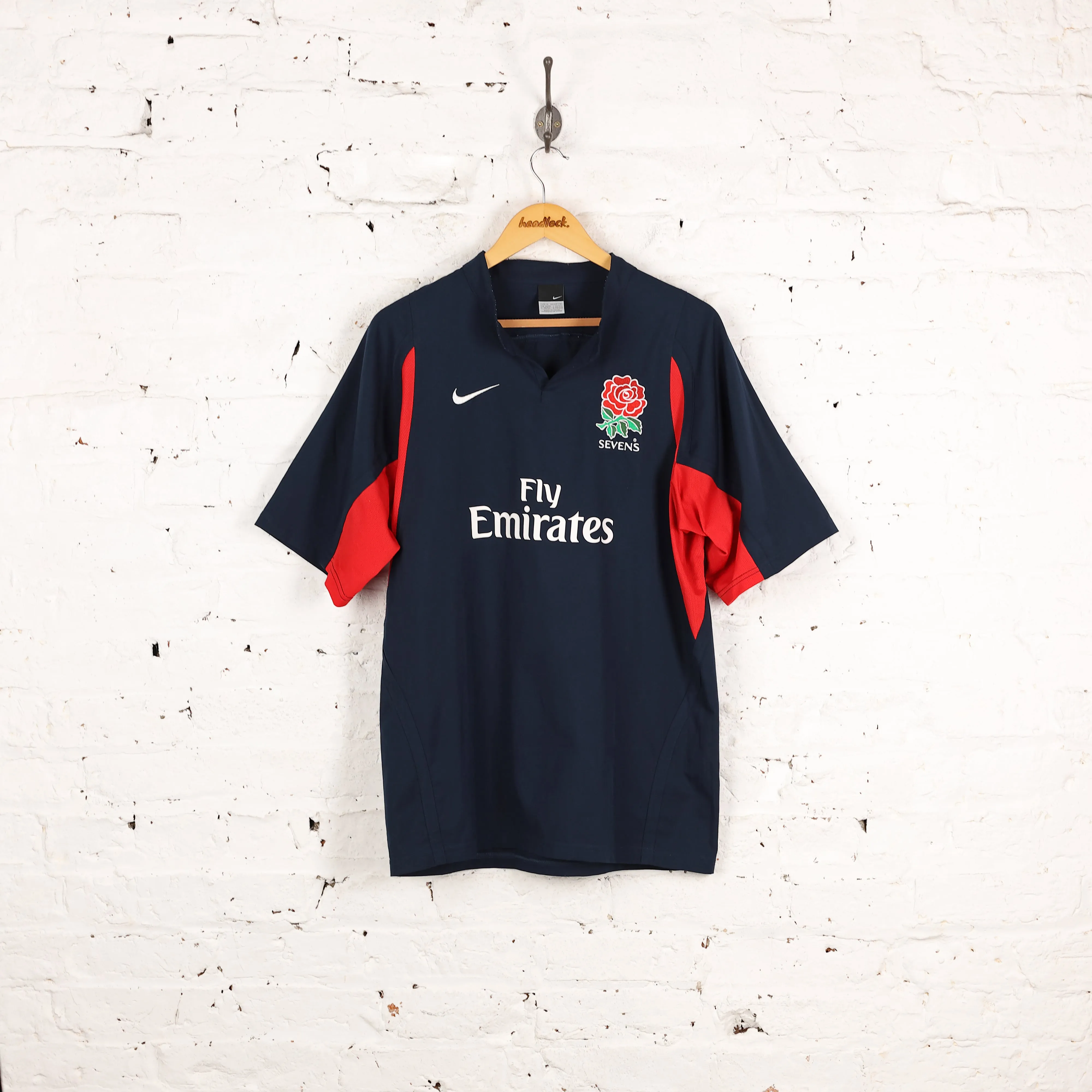 England Nike Rugby Sevens Away Shirt - Blue - M