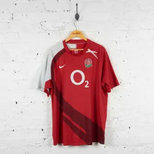 England Rugby 2006 Nike Away Shirt - Red - XXL