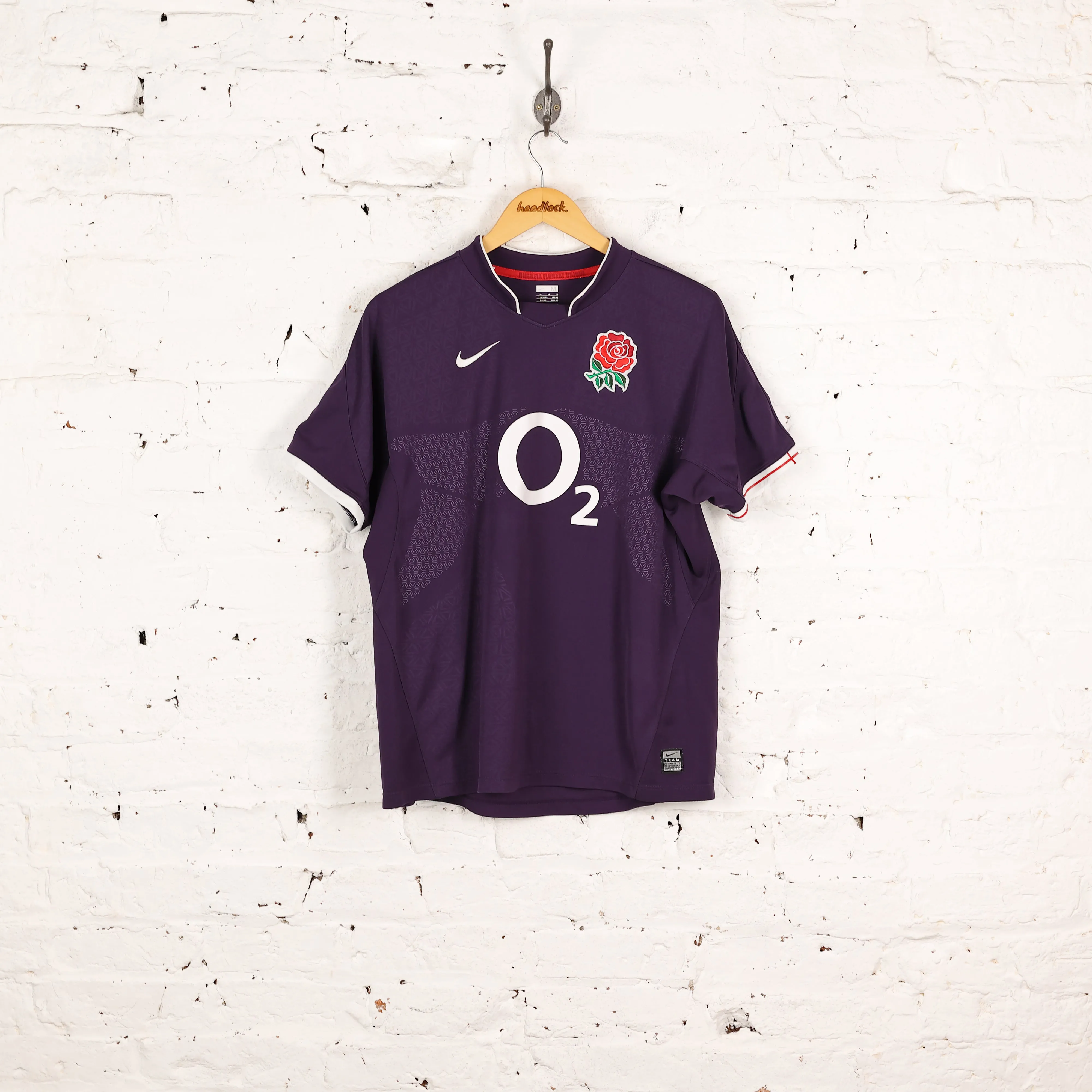 England Rugby Away Shirt 2009/10 - Purple - M
