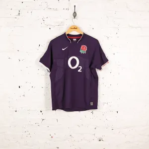 England Rugby Away Shirt 2009/10 - Purple - M
