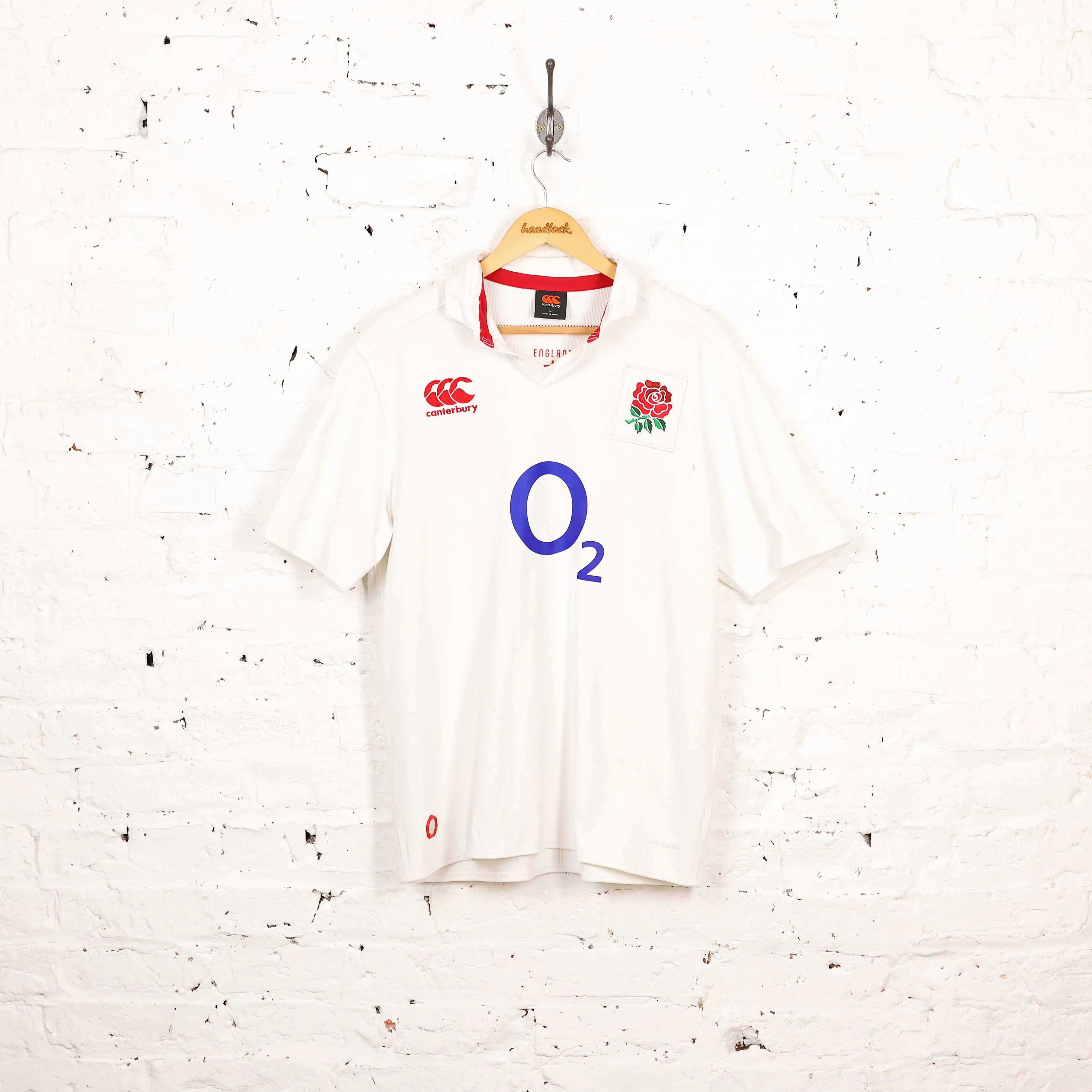 England Rugby Canterbury Home Shirt - White - L