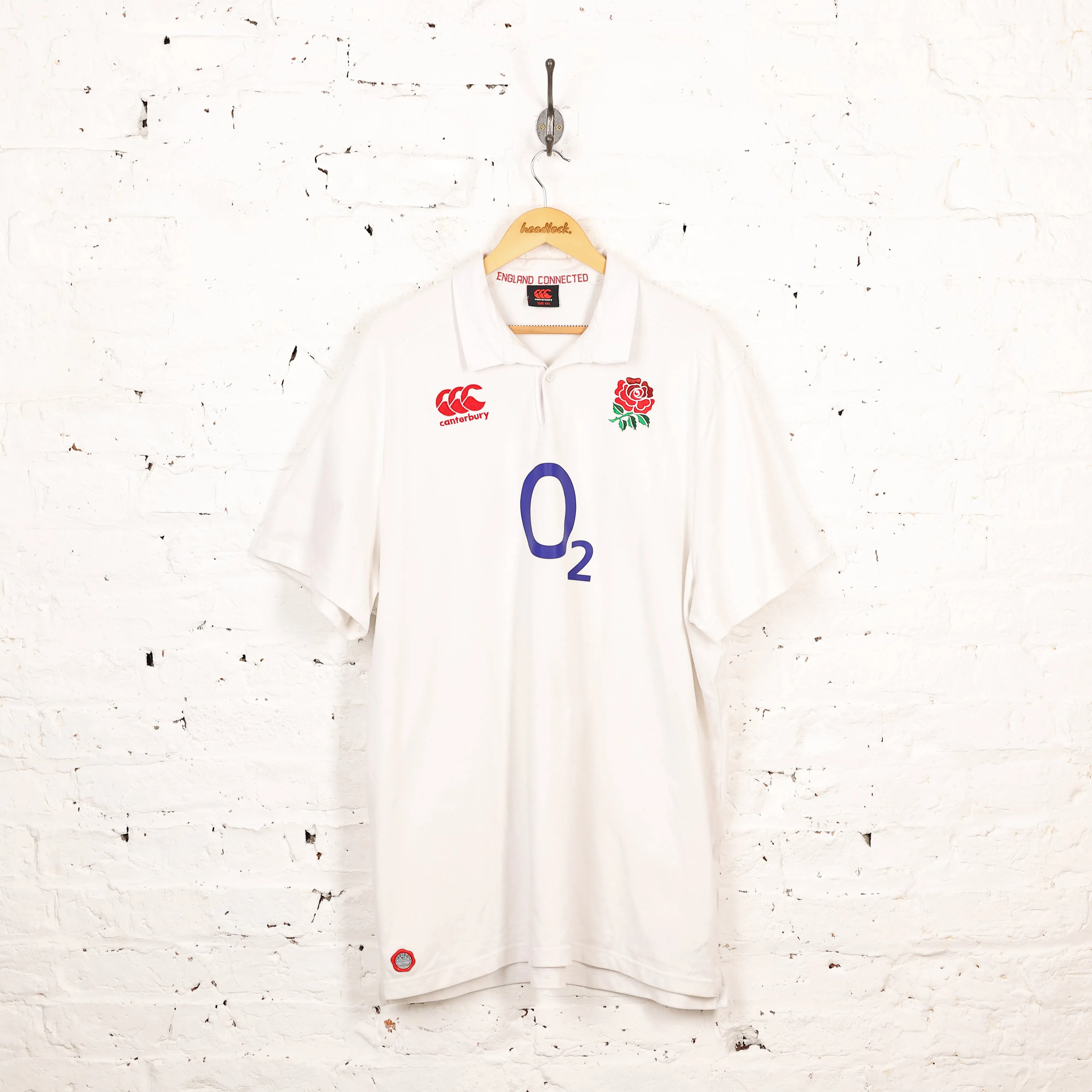 England Rugby Canterbury Home Shirt - White - XXXXL