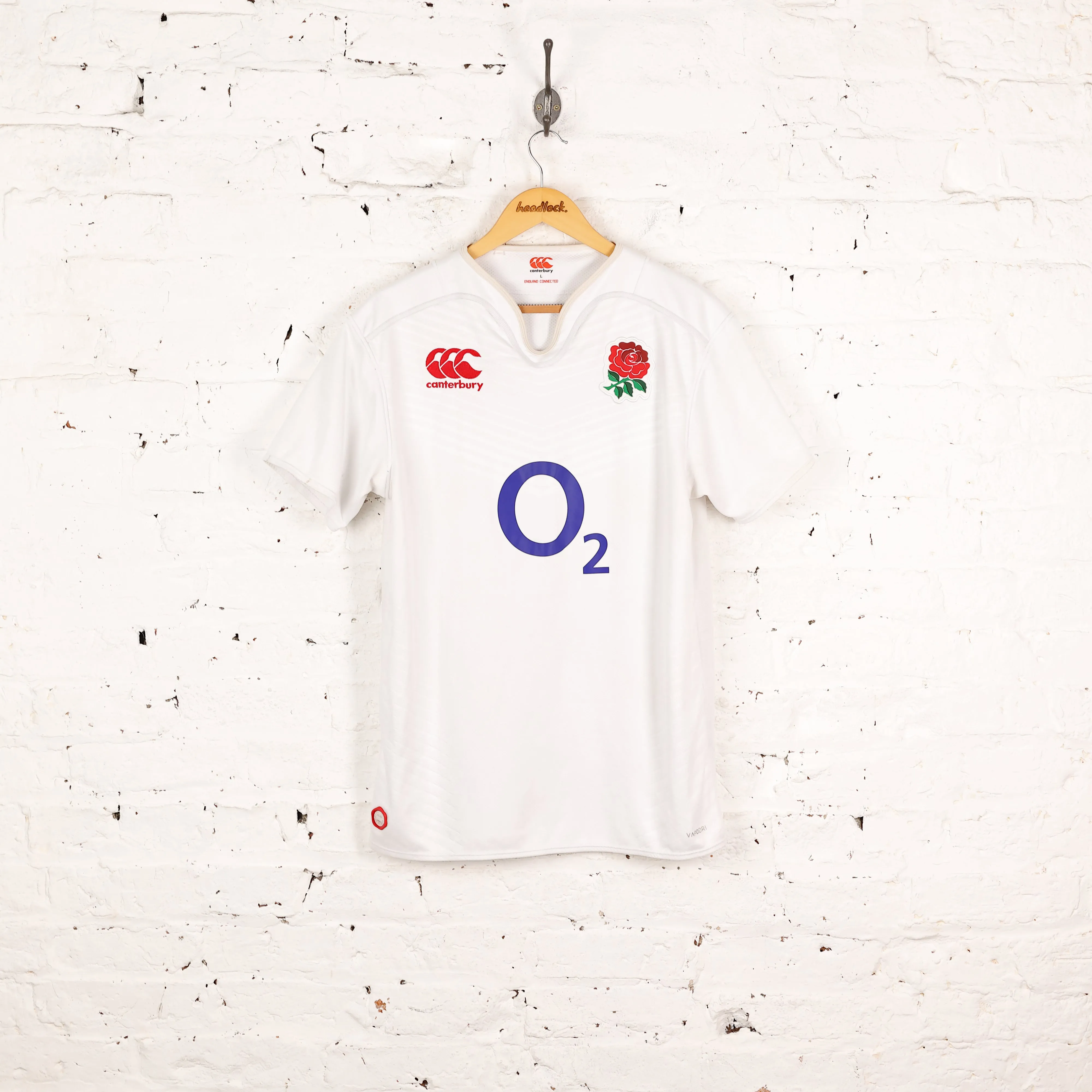 England Rugby Home Shirt 2015/16 - White - L