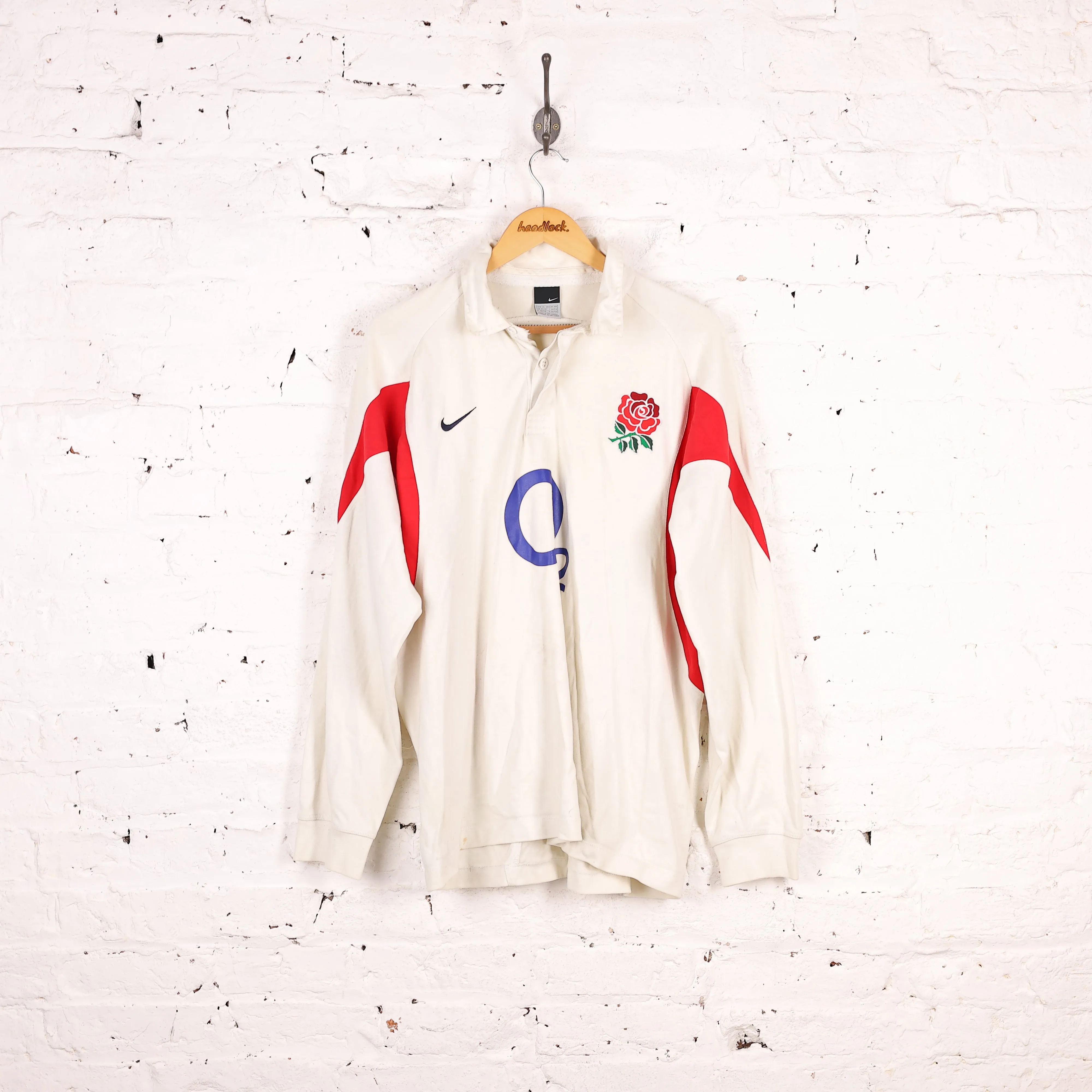 England Rugby Nike 2005 Home Shirt - White - XL