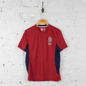 England Rugby Training T Shirt Top - Red - S
